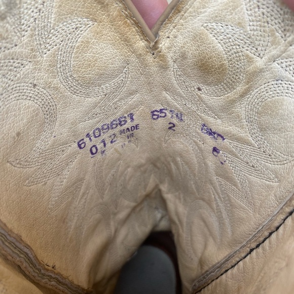 Dan Post snake skin 2 tone boots men’s SZ 9 - Picture 10 of 13